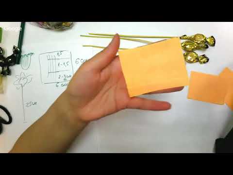 Видео: Бесплатный мастер-класс "Нарцисс с конфеткой", свитдизайн. Мастер Наталья Дроздова.