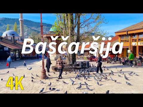 Видео: Башчаршия Сараево Босния и Герцеговина 🇧🇦 Пешеходная экскурсия в 4K - апрель 2024 г.