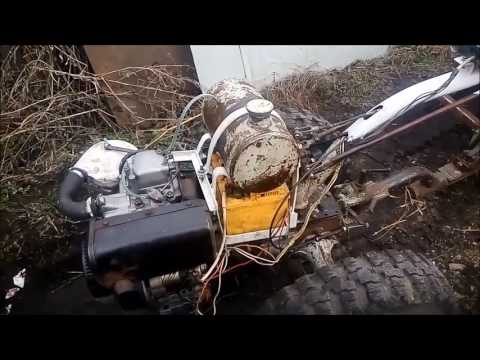 Видео: Мотоблок после ремонта двигателя и некоторых доработок