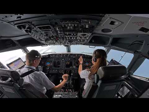 Видео: Эпическая посадка BOEING 737 в сильный ливень, аэропорт Ниццы, Лазурный Берег, RWY04L | Вид из ка...