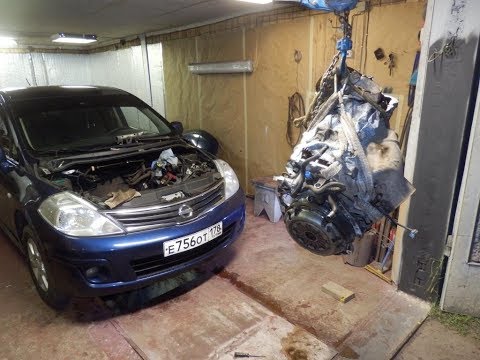 Видео: Неудачный ремонт двигателя ниссан тиида часть 1