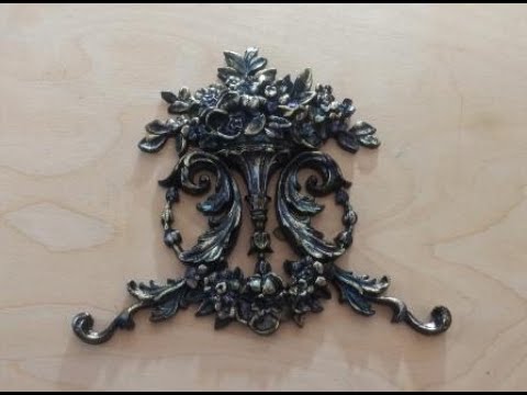 Видео: Всем Здравствуйте!!!Как покрасить и приклеить пластиковый декор правильно!