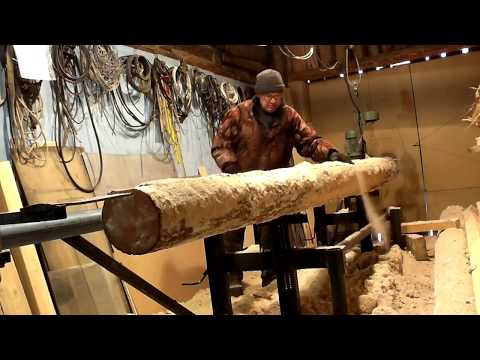 Видео: Шинная пилорама в работе.