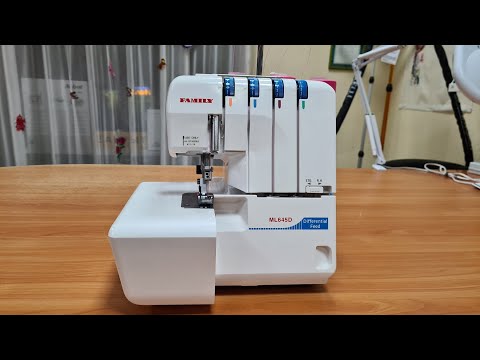 Видео: Как настроить Оверлок на любую ткань,если нависают петли.  Регулировка ножа на оверлоке.