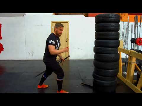 Видео: Урок 5: Полуторный меч -  Работа с балдой. Исторический Средневековый бой - Длинный меч