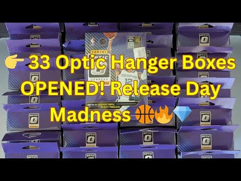 Видео: Открытие и обзор баскетбольной подвески Donruss Optic 33x 2024-25! 🏀 День релиза 💎