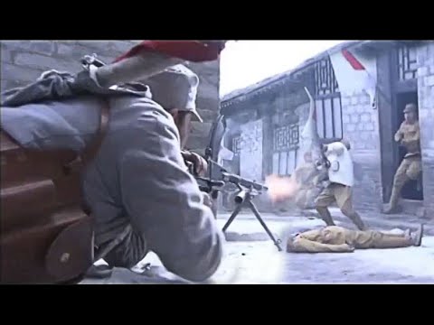 Видео: Китайская армия устроила засаду в снегу и одним ударом полностью уничтожила японскую армию.