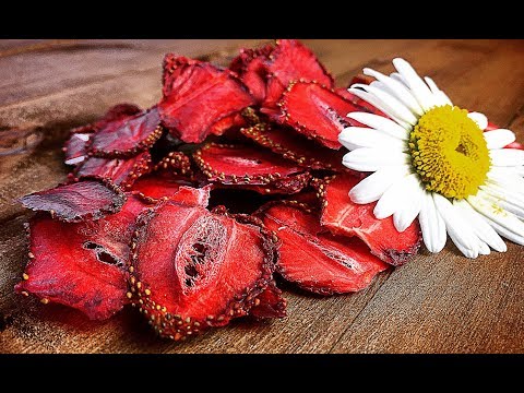Видео: Как сушить клубнику | Клубничные чипсы