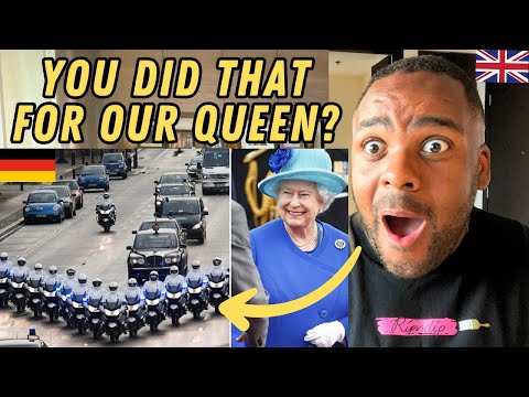 Видео: Реакция британца на королеву Елизавету и огромный эскорт в Германию