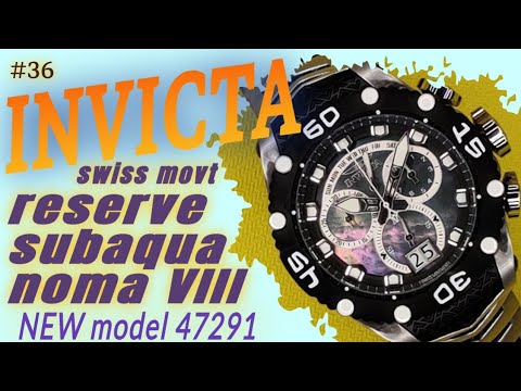 Видео: INVICTA Reserve Subaqua Noma VIII 47291 Swiss Movt. Новейшее поколение флагмана.