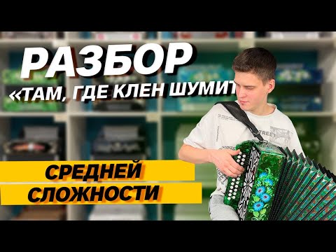 Видео: РАЗБОР НА ГАРМОНИ "ТАМ, ГДЕ КЛЕН ШУМИТ"