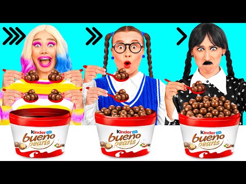 Видео: Быстрая Средняя или Медленная Скорость Еды Челлендж | Забавные Лайфхаки с Едой от BaRaDa Challenge