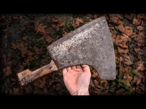 Видео: Ржавый нож мясника Реставрация