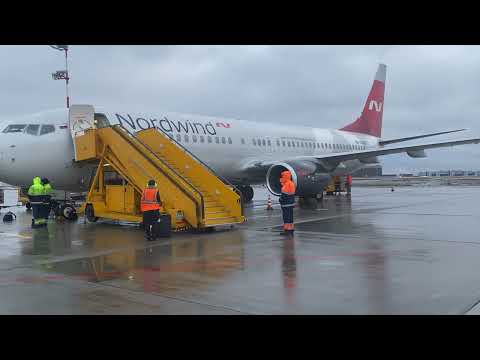 Видео: Казань-Москва(SVO) / NORDWIND AIRLINES / BOEING 737-800