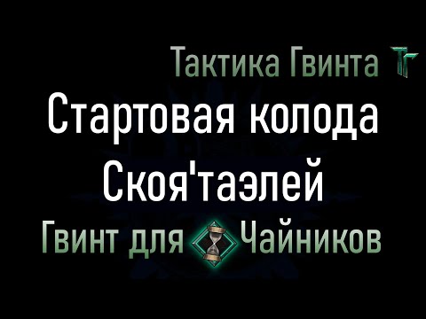 Видео: Новичкам-08/Скоя'таэли/Стартовая колода Скоя'таэлей. Смотрим механику вживую [Гвинт Карточная Игра]