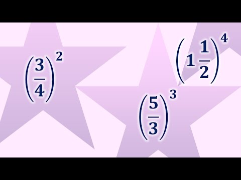 Видео: Як піднести до степеня звичайний та мішаний дроби