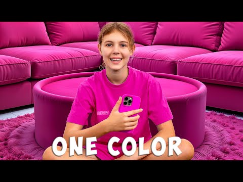 Видео: 24 ЧАСА В ОДНОМ ЦВЕТЕ