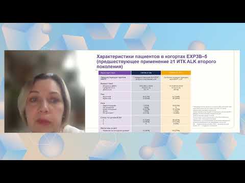Видео: Реутова Е В - Новые возм. терапии ALK+ при НМРЛ в посл. линиях. Данные клин. исслед. и локал. опыта