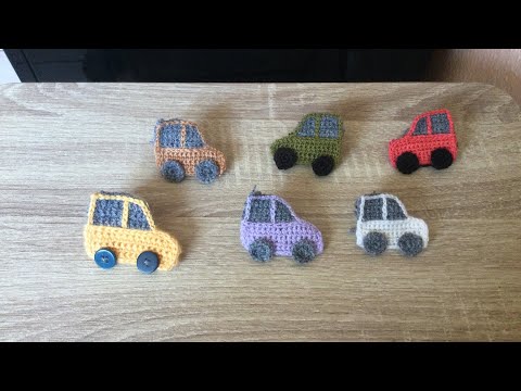 Видео: АППЛИКАЦИЯ  «МАШИНКА»  КРЮЧКОМ 🌺🌺🌺 (М/К на русском языке)  Crochet  Applique CAR.