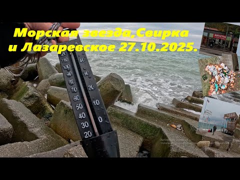 Видео: "Морская звезда","Свирка", причал и Лазаревское 27.10.2025.