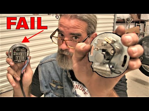 Видео: ОТКАЗ ОТ ЭЛЕКТРОННОГО ЗАЖИГАНИЯ Ultima И ТОЧКИ УСТАНОВКИ НА HARLEY DAVISSON SHOVELHEAD FXS 80 197...