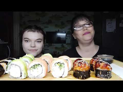 Видео: Мукбанг | Суши, роллы |  Mukbang sushi and rolls | Отношения