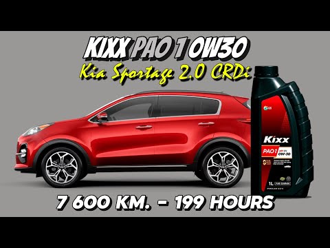 Видео: Kixx PAO 1 0w30 C3 (отработка из Kia 2.0 CRDi - 7 600 км., 199 моточасов).