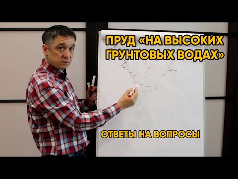 Видео: ПРУД "НА ВЫСОКИХ ГРУНТОВЫХ ВОДАХ" | Как построить пруд на участке с высокими грунтовыми водами