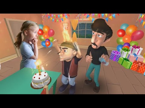 Видео: Прохождение игры Scary Robber с 4 по 6 уровни. Игра про воришек: сборник серий.