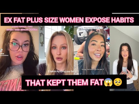 Видео: Бывшие полные женщины раскрыли привычки, из-за которых они оставались толстыми и имели лишние раз...