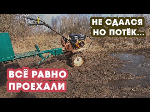 Видео: В ГРЯЗИ НЕ СДАЛСЯ. ПОКАТАЛИСЬ НА МОТОБЛОКЕ
