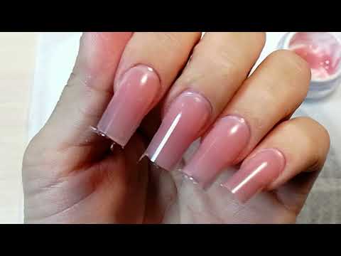 Видео: Наращивание на арочные верхние формы полигелем