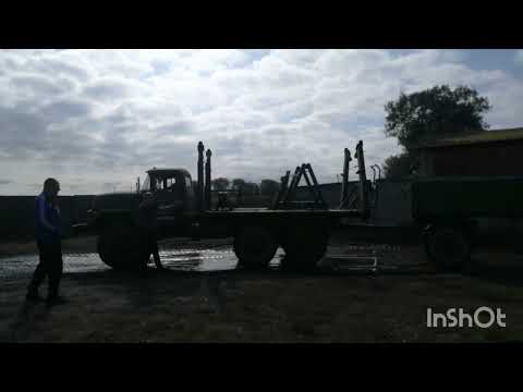 Видео: Учимся загонять зил с прицепом задом, опына ноль, второй урок.
