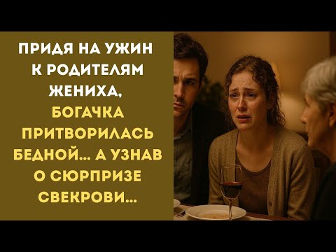 Видео: На ужине с РОДИТЕЛЯМИ ЖЕНИХА она СКРЫЛА, кто она… Пока не узнала, что ЗАДУМАЛА СВЕКРОВЬ