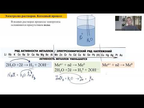 Видео: Электролиз растворов и расплавов солей. 