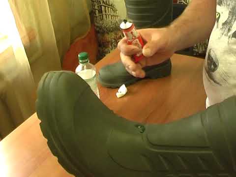 Видео: Как заклеить сапоги пенки