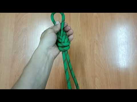 Видео: Узел восьмерка. Как завязать без перехлестов.