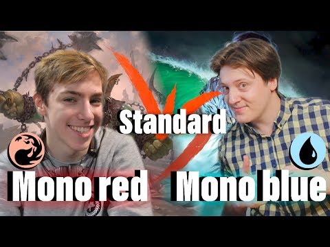 Видео: МТГ Стандартный версус Mono Blue vs Mono Red MTG standard versus