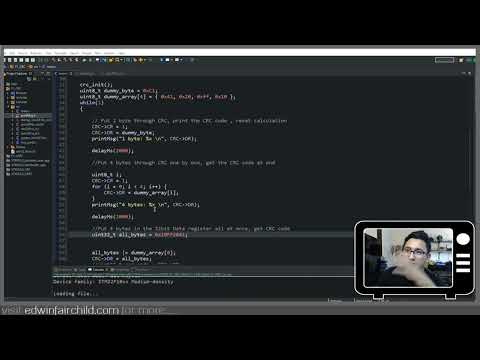 Видео: STM32 CRC для проверки данных CMSIS