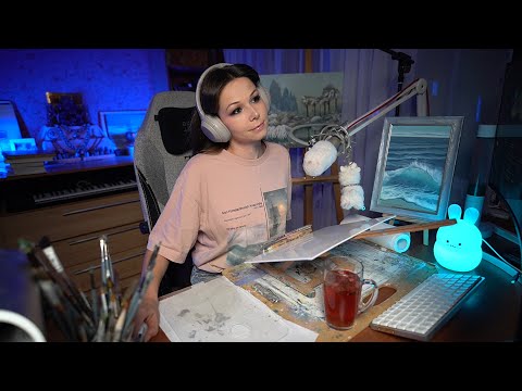 Видео: КАРТИНА МАСЛОМ НА СТРИМЕ #ламповыйстрим #девушкастримит  #живопись #картина #рисование