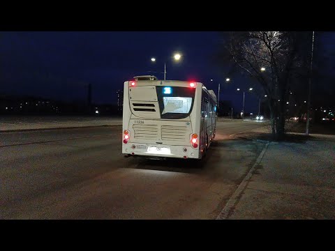 Видео: Зимний Волгоград. Автобусный маршрут 35. "Речной порт" - "Больничный комплекс".