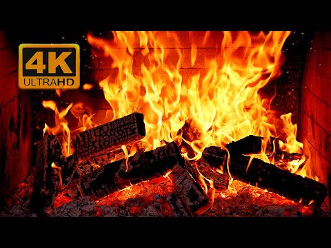 Видео: 🔥 Камин 4K UHD - звуки потрескивающего огня для сна, релаксации и учебы
