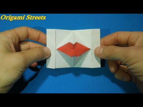 Видео: Как сделать говорящие губы Оригами губы из бумаги