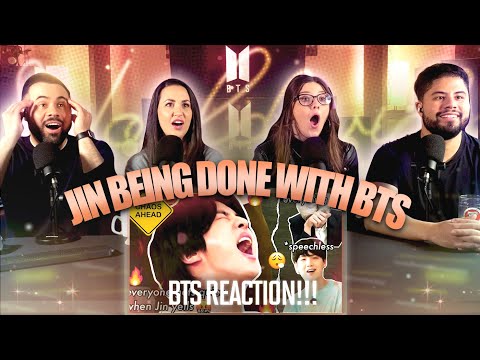 Видео: Реакция BTS на «Джин так устал от BTS» — Джин ведёт себя как старший брат 14 минут 😂😂 | Реакция пар
