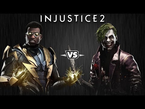 Видео: Injustice 2 - Чёрная Молния против Джокера - Intros & Clashes (rus)