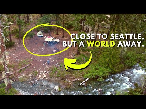 Видео: Невероятный кемпинг на берегу реки недалеко от Сиэтла!
