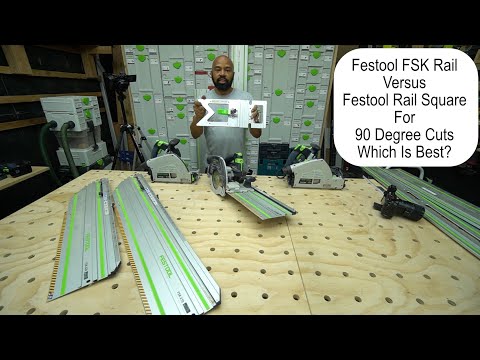 Видео: Рейка Festool FSK или квадратная рейка Festool для резки под углом 90 градусов