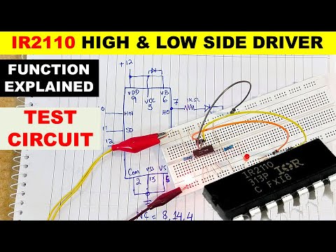 Видео: IR2110 Драйвер высокого и низкого плеча, тестирование, объяснение