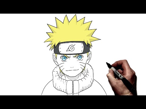 Видео: Как рисовать Наруто | Шаг за шагом | Наруто