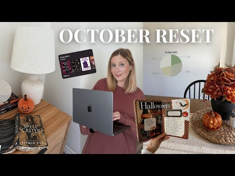 Видео: Ежемесячный сброс за октябрь 🍂 постановка целей, текущие фавориты, месячный бюджет и прочитанные ...